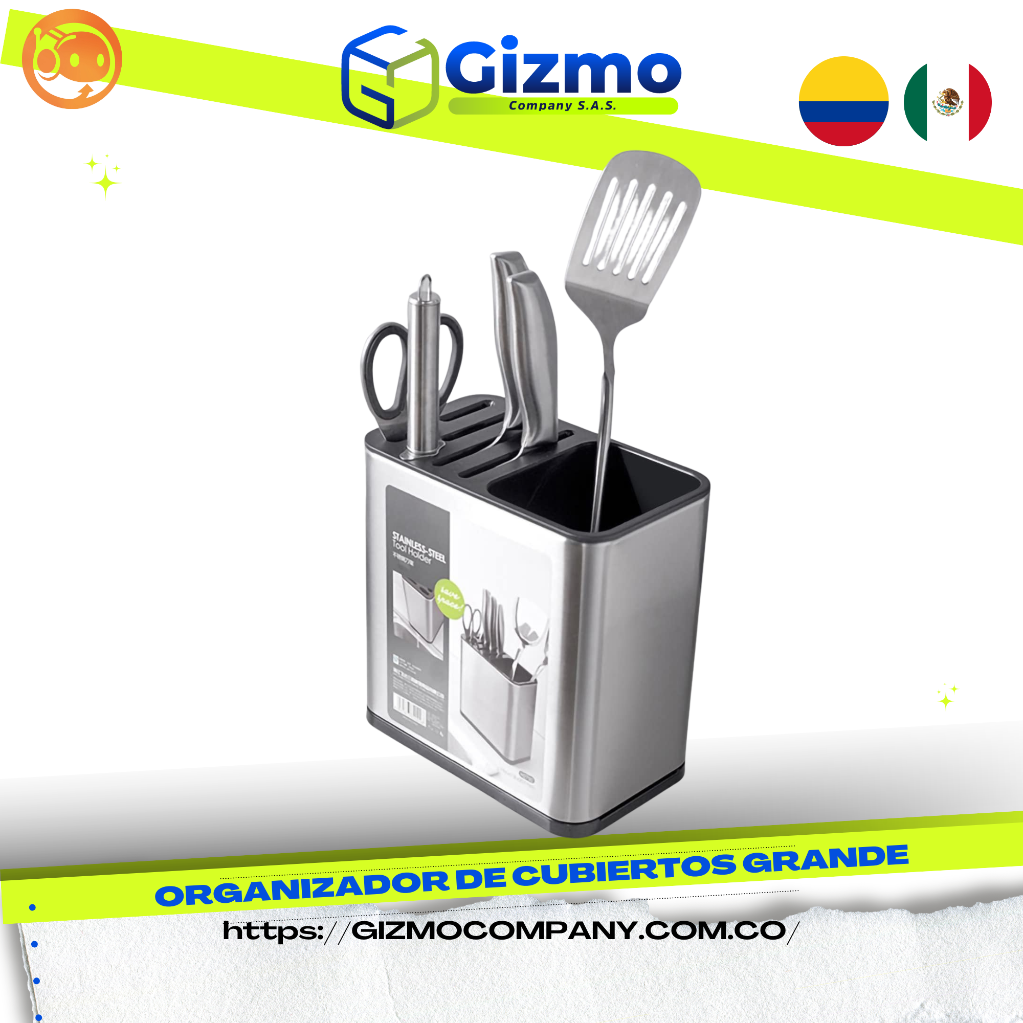 Organizador De Cubiertos Grande